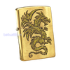BẬT LỬA ZIPPO BRASS PHAY XƯỚC RỒNG VÀNG NĂM 2019 Z45