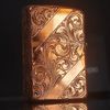 Bật Lửa Zippo Đồng Đỏ Solid Copper Khắc Sủi Tay Thủ Công 5 Mặt Đã Qua Sử Dụng, SX năm 2003 ZQHU109