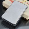 Bật Lửa Zippo Cổ Đồng Khối Mạ Chrome Phay Xước Trơn 2 Mặt Năm 1972 Đời 2 Vạch Thẳng ZC274