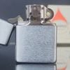 Bật Lửa Zippo Cổ Đồng Khối Mạ Chrome Phay Xước Trơn 2 Mặt Năm 1969 Đời 5 Vạch Thẳng ZC283