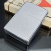 Bật Lửa Zippo Cổ Đồng Khối Mạ Chrome Phay Xước Trơn 2 Mặt Năm 1976 Đời 6 Vạch Sắc ZC278
