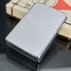 Bật Lửa Zippo Cổ Đồng Khối Mạ Chrome Phay Xước Trơn 2 Mặt Năm 1969 Đời 5 Vạch Thẳng ZC283