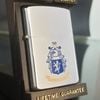 Bật Lửa Zippo Cổ Đồng Khối Mạ Chrome Phay Xước Khắc Ăn Mòn Phủ Sơn Chủ Đề Hiếm Gặp Năm 1985 Đời 5 Vạch Huyền ZC282