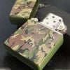 Bật Lửa Zippo Đồng Khối Sơn Phủ Camo Rằn Ri Hiếm Gặp Đời VIII La Mã SX Năm 1991 ZL568