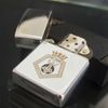 Bật Lửa Zippo Đồng Khối Mạ Chrome Bóng Chủ Đề Hiếm Gặp Năm 1990 Đời VI La Mã ZL569