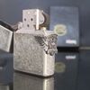 Bật Lửa Zippo Đồng Khối Mạ Bạc Antique Sliver Chủ Đề emblem Camel Hiếm Gặp Năm 1995 Đời XI La Mã ZL570