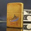 Bật Lửa Zippo Đồng Nguyên Khối Chu Niên Năm 1932 - 1982 Tầu Chiến BB62 2 Mặt Rất Hiếm, Giá Trị Sưu Tầm Cực Cao ZQH146