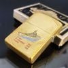 Bật Lửa Zippo Đồng Nguyên Khối Chu Niên Năm 1932 - 1982 Tầu Chiến BB62 2 Mặt Rất Hiếm, Giá Trị Sưu Tầm Cực Cao ZQH146