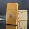 Bật Lửa Zippo Slim Cổ Bọc Vàng Nguyên Khối 10k GF Cực Hiếm Đẹp, Đời 1970s ZQH148