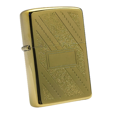 Bật Lửa Zippo Mạ Vàng Gold Plated Vân Chéo Đời VII La Mã Năm 1991 ZL592