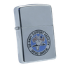 Bật Lửa Zippo Đồng Khối Mạ Chrome Bóng Khắc Ăn Mòn Phủ Sơn Tàu Chiến Hiếm Gặp Đời VI La Mã Năm 1990 ZL582