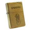Bật Lửa Zippo Brass Vintage Chặt Góc Chủ Đề Sư Tử Biển Singapo Đời III La Mã Năm 1987 ZL575