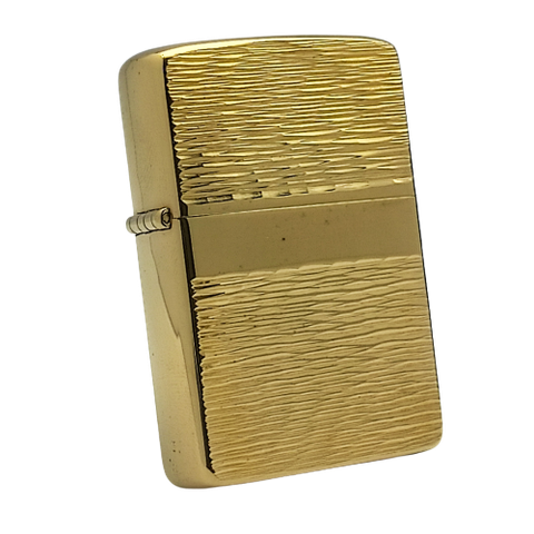 Bật Lửa Zippo Mạ Vàng Gold Plated Đời 2 Vạch Sắc Năm 1980 Hiếm Gặp ZQH150