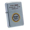 Bật Lửa Zippo Cổ Đồng Khối Mạ Chrome Phay Xước Khắc Ăn Mòn Phủ Sơn Năm 1969 Đời 5 Vạch Thẳng ZC287