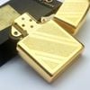 Bật Lửa Zippo Mạ Vàng Gold Plated Vân Chéo Đời VII La Mã Năm 1991 ZL592