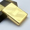 Bật Lửa Zippo Mạ Vàng Gold Plated Vân Chéo Đời VII La Mã Năm 1991 ZL592
