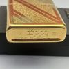 Bật Lửa Zippo Mạ Vàng Gold Plated Vân Chéo Đời VII La Mã Năm 1991 ZL592
