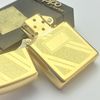 Bật Lửa Zippo Mạ Vàng Gold Plated Vân Chéo Đời VII La Mã Năm 1991 ZL592