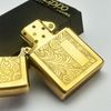 Bật Lửa Zippo Đồng Khối Venetian Hoa Văn Ý Cổ Điển Đời VIII La Mã Năm 1992 ZL580