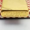 Bật Lửa Zippo Brass Vintage Chặt Góc Chủ Đề Sư Tử Biển Singapo Đời III La Mã Năm 1987 ZL575