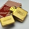 Bật Lửa Zippo Brass Vintage Chặt Góc Chủ Đề Sư Tử Biển Singapo Đời III La Mã Năm 1987 ZL575