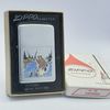 Bật Lửa Zippo Cổ Đồng Khối Mạ Chrome Phay Xước Khắc Ăn Mòn Phủ Sơn Chủ Đề Hiếm Gặp Năm 1972 Đời 2 Vạch Thẳng ZC284