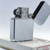 Bật Lửa Zippo Cổ Đồng Khối Mạ Chrome Phay Xước Khắc Ăn Mòn Phủ Sơn Chủ Đề Hiếm Gặp Năm 1972 Đời 2 Vạch Thẳng ZC284