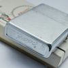 Bật Lửa Zippo Cổ Đồng Khối Mạ Chrome Phay Xước Khắc Ăn Mòn Phủ Sơn Năm 1973 Đời 1 Vạch Thẳng ZC285