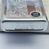 Bật Lửa Zippo Cổ Đồng Khối Mạ Chrome Ăn Mòn Hoa Văn Venetian Năm 1980 Đời 2 Vạch Sắc ZC286