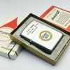 Bật Lửa Zippo Cổ Đồng Khối Mạ Chrome Phay Xước Khắc Ăn Mòn Phủ Sơn Năm 1969 Đời 5 Vạch Thẳng ZC287