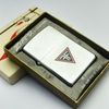 Bật Lửa Zippo Cổ Đồng Khối Mạ Chrome Phay Xước Khắc Ăn Mòn Phủ Sơn Năm 1970 Đời 4 Vạch Thẳng ZC288