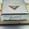 Bật Lửa Zippo Cổ Đồng Khối Mạ Chrome Phay Xước Khắc Ăn Mòn Phủ Sơn Năm 1970 Đời 4 Vạch Thẳng ZC288