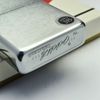 Bật Lửa Zippo Cổ Đồng Khối Mạ Chrome Phay Xước Trơn 2 Mặt Năm 1968 Đời 6 Vạch Thẳng ZC290