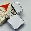 Bật Lửa Zippo Cổ Đồng Khối Mạ Chrome Bóng Hiếm Gặp Năm 1964 Đời 2 Chấm ZC293