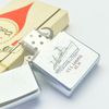Bật Lửa Zippo Cổ Đồng Khối Mạ Chrome Phay Xước Khắc Ăn Mòn Phủ Sơn Tầu Chiến Hiếm Gặp Năm 1975 Đời 7 Vạch Sắc ZC294