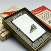 Bật Lửa Zippo Cổ Đồng Khối Mạ Chrome Phay Xước Khắc Ăn Mòn Phủ Sơn Năm 1968 Đời 6 Vạch Thẳng ZC295