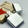 Bật Lửa Zippo Cổ Đồng Khối Mạ Chrome Phay Xước Khắc Ăn Mòn Phủ Sơn Năm 1968 Đời 6 Vạch Thẳng ZC295