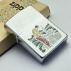 Bật Lửa Zippo Cổ Đồng Khối Mạ Chrome Phay Xước Khắc Ăn Mòn Phủ Sơn Golf Hiếm Gặp Năm 1980 Đời 2 Vạch Sắc ZC299