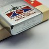 Bật Lửa Zippo Cổ Đồng Khối Mạ Chrome Phay Xước Khắc Ăn Mòn Phủ Sơn Chủ Đề Hiếm Gặp Năm 1982 Đời 8 Vạch Huyền ZC300