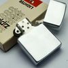 Bật Lửa Zippo Cổ Đồng Khối Mạ Chrome Phay Xước Khắc Ăn Mòn Phủ Sơn Chủ Đề Hiếm Gặp Năm 1982 Đời 8 Vạch Huyền ZC300