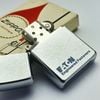 Bật Lửa Zippo Cổ Đồng Khối Mạ Chrome Phay Xước Khắc Ăn Mòn Phủ Sơn Năm 1973 Đời 1 Vạch Thẳng ZC304