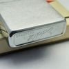 Bật Lửa Zippo Cổ Đồng Khối Mạ Chrome Phay Xước Khắc Ăn Mòn Phủ Sơn Năm 1973 Đời 1 Vạch Thẳng ZC304