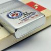 Bật Lửa Zippo Cổ Đồng Khối Mạ Chrome Khắc Ăn Mòn Phủ Sơn Tầu Chiến 2 Mặt Hiếm Gặp Năm 1982 Đời 8 Vạch Huyền ZC307
