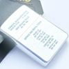 Bật Lửa Zippo Cổ Đồng Khối Mạ Chrome Phay Xước Khắc Ăn Mòn Phủ Sơn Hiếm Gặp Năm 1985 Đời 5 Vạch Huyền ZC309