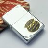 Bật Lửa Zippo Đồng Khối Mạ Chrome Vintage Chặt Góc Trơn Bóng Đời II La Mã Không Mộc Tháng Năm 1986 Rất Hiếm ZQH151