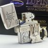 Bộ Bật Lửa Zippo Lupin Đế Súng Bản Limited Hiếm Gặp Đời XVI La Mã Sản Xuất Năm 2000 ZS87