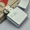Bật Lửa Zippo Cổ Đồng Khối Mạ Chrome Phay Xước Khắc Ăn Mòn Phủ Sơn Năm 1973 Đời 1 Vạch Thẳng ZC306