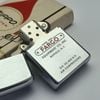 Bật Lửa Zippo Cổ Đồng Khối Mạ Chrome Phay Xước Khắc Ăn Mòn Phủ Sơn Năm 1973 Đời 1 Vạch Thẳng ZC306