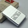 Bật Lửa Zippo Cổ Đồng Khối Mạ Chrome Khắc Ăn Mòn Phủ Sơn Tầu Chiến 2 Mặt Hiếm Gặp Năm 1982 Đời 8 Vạch Huyền ZC307