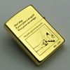 Bật Lửa Zippo Đồng Khối Khắc Chủ Đề Cha Con Ý Nghĩa Hai Mặt ZKB103